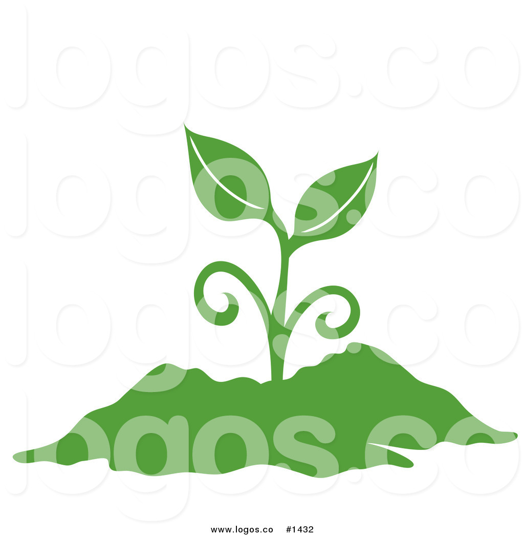 Plant Sprout Clip Art Silhouette