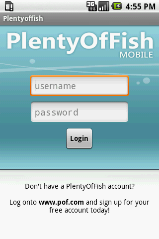 POF Dating Site Plenty of Fish Login Page