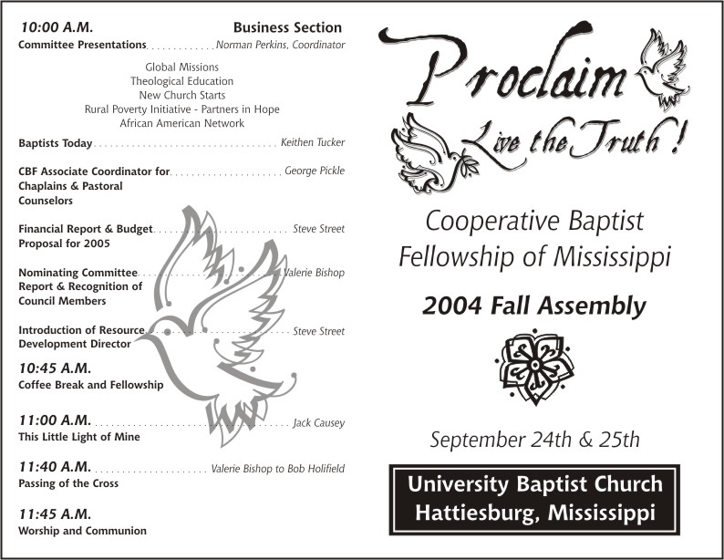 Printable Church Anniversary Program Template