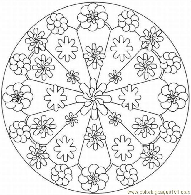 9 Kaleidoscope Design Coloring Pages Images