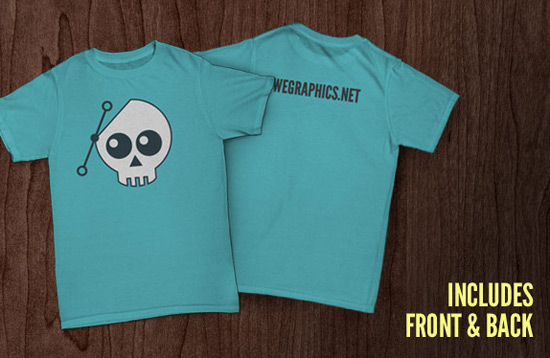 PSD T-Shirt Template Front and Back PSD T-Shirt Template Front and Back
