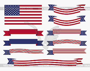 Red White and Blue Flag Banner