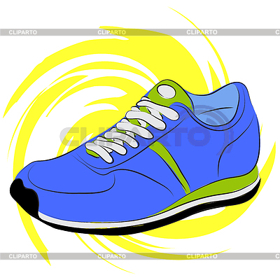 Running Shoes Vector Graphic