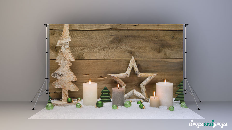 Rustic Christmas Photography Backdrops