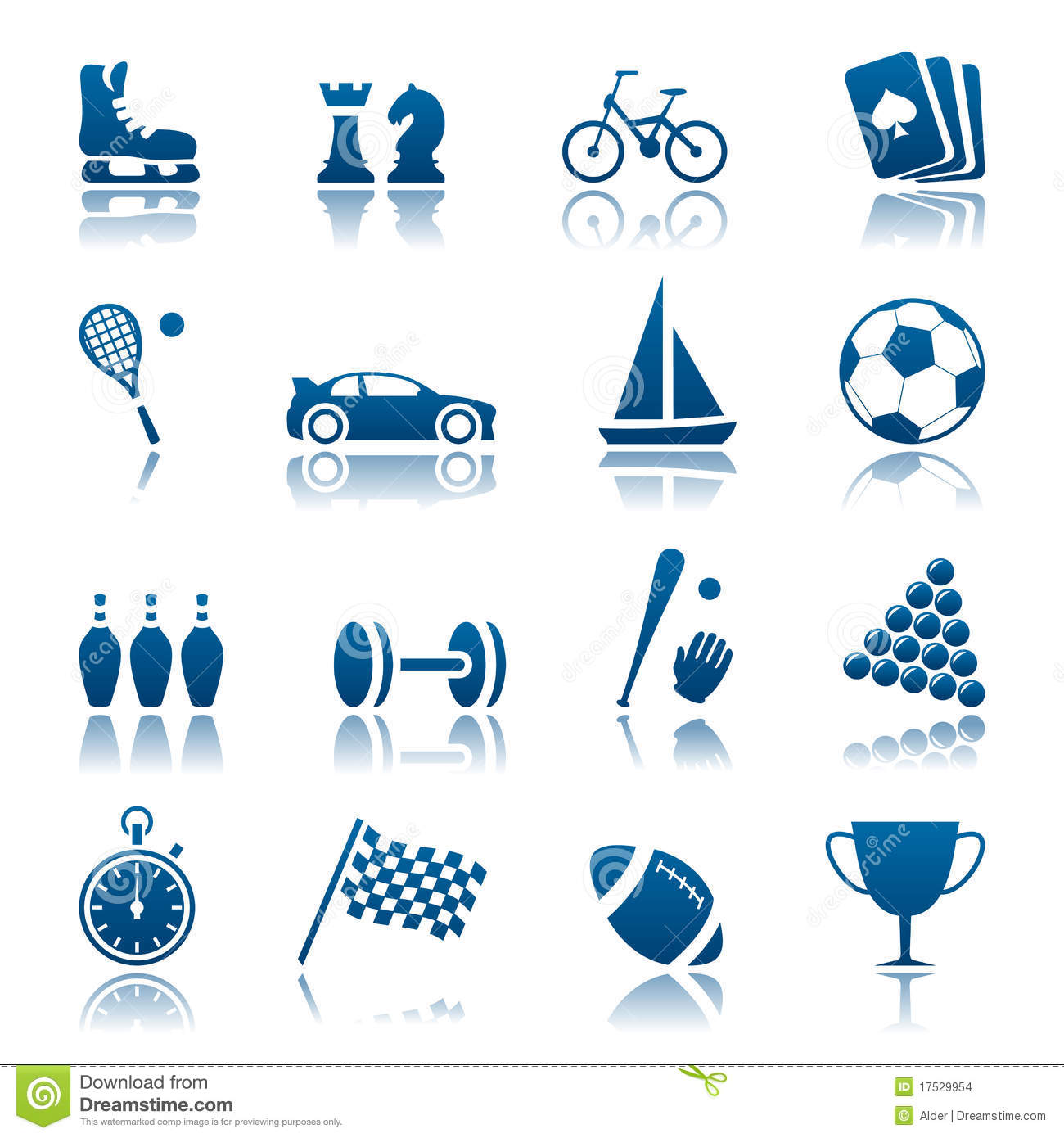 14 Hobbies Icon Set Images