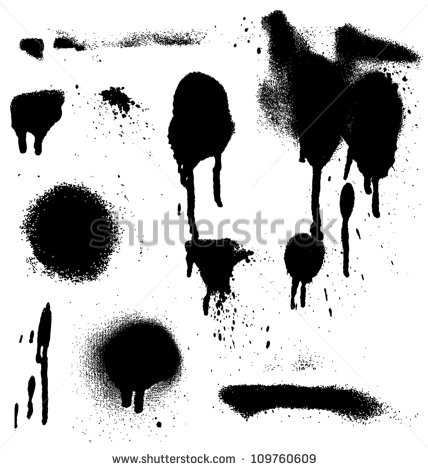 Spray Paint Splatter Vector