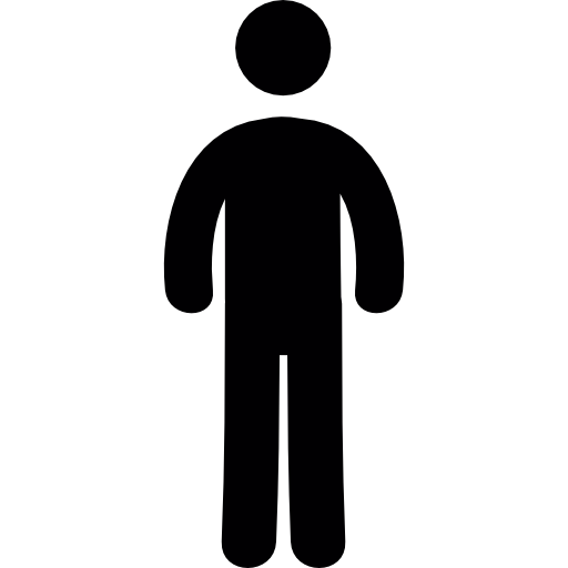 Standing Person Silhouette Icon