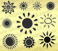 Sun Photoshop Shapes