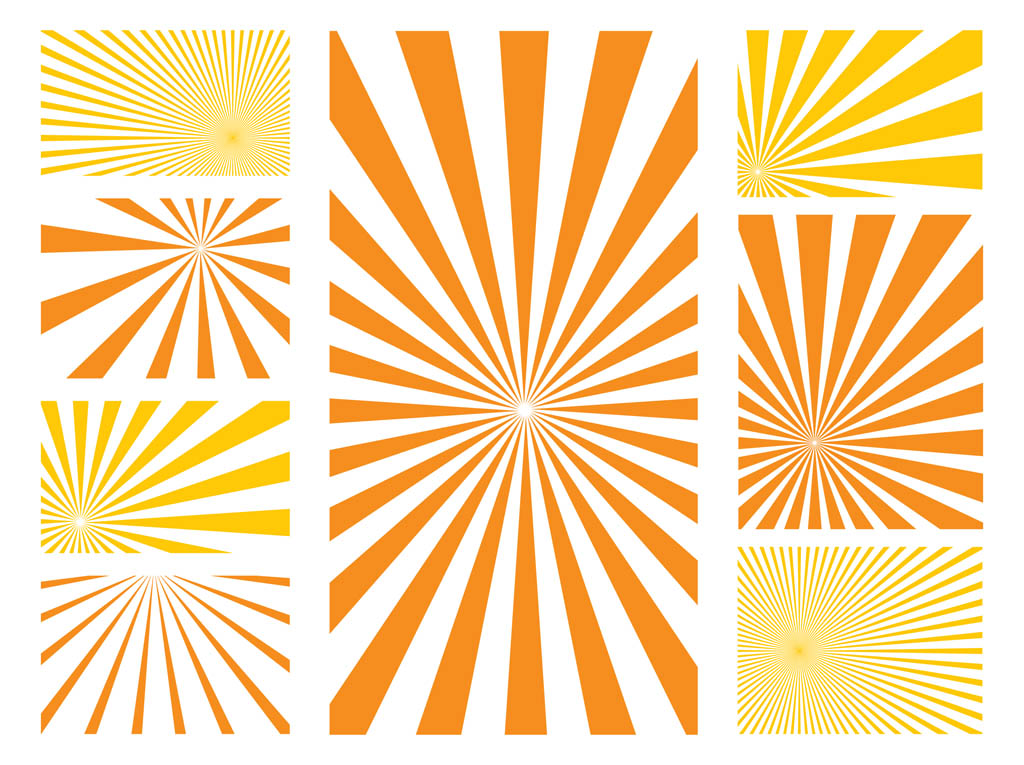 Sunburst Vector Graphic Free Patterns