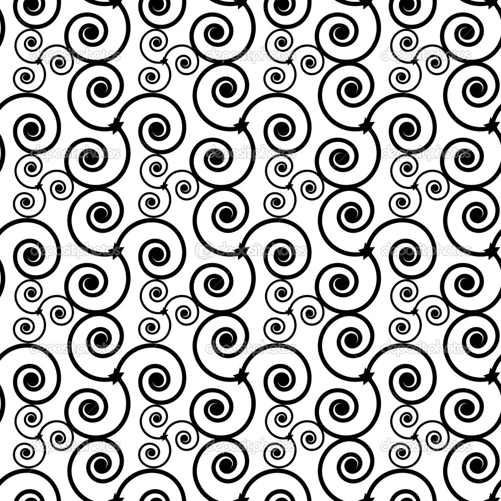 Swirl Seamless Pattern Vector