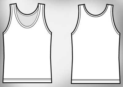 6 Tank Top Template PSD Images