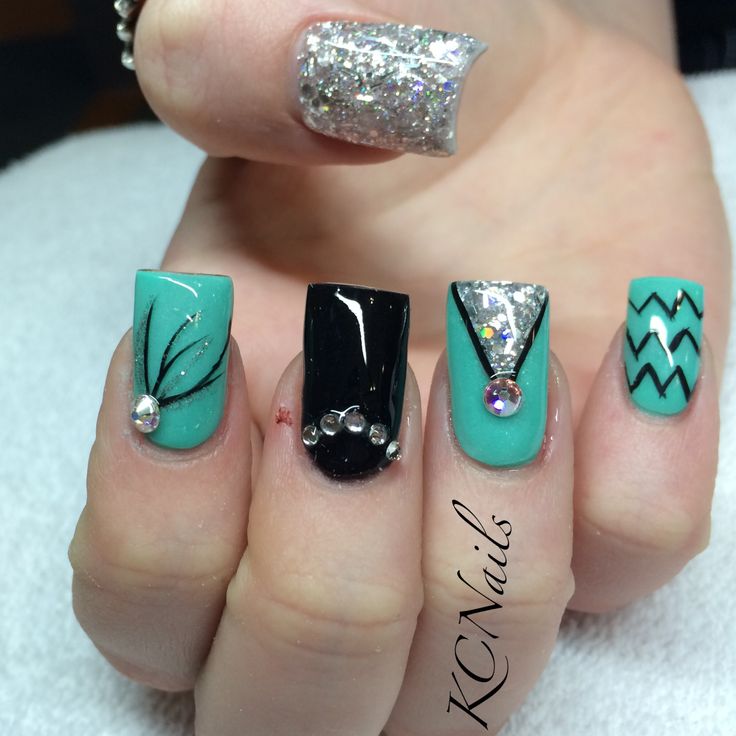 Teal Nail Designs