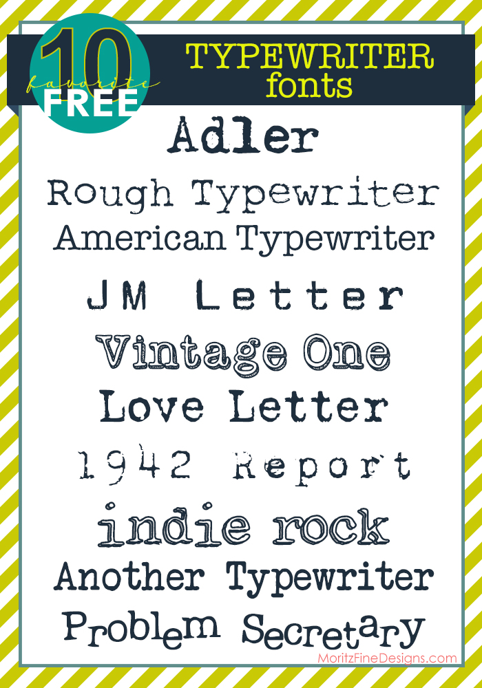 Typewriter Font Free Download