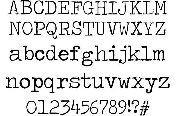 Typewriter Font