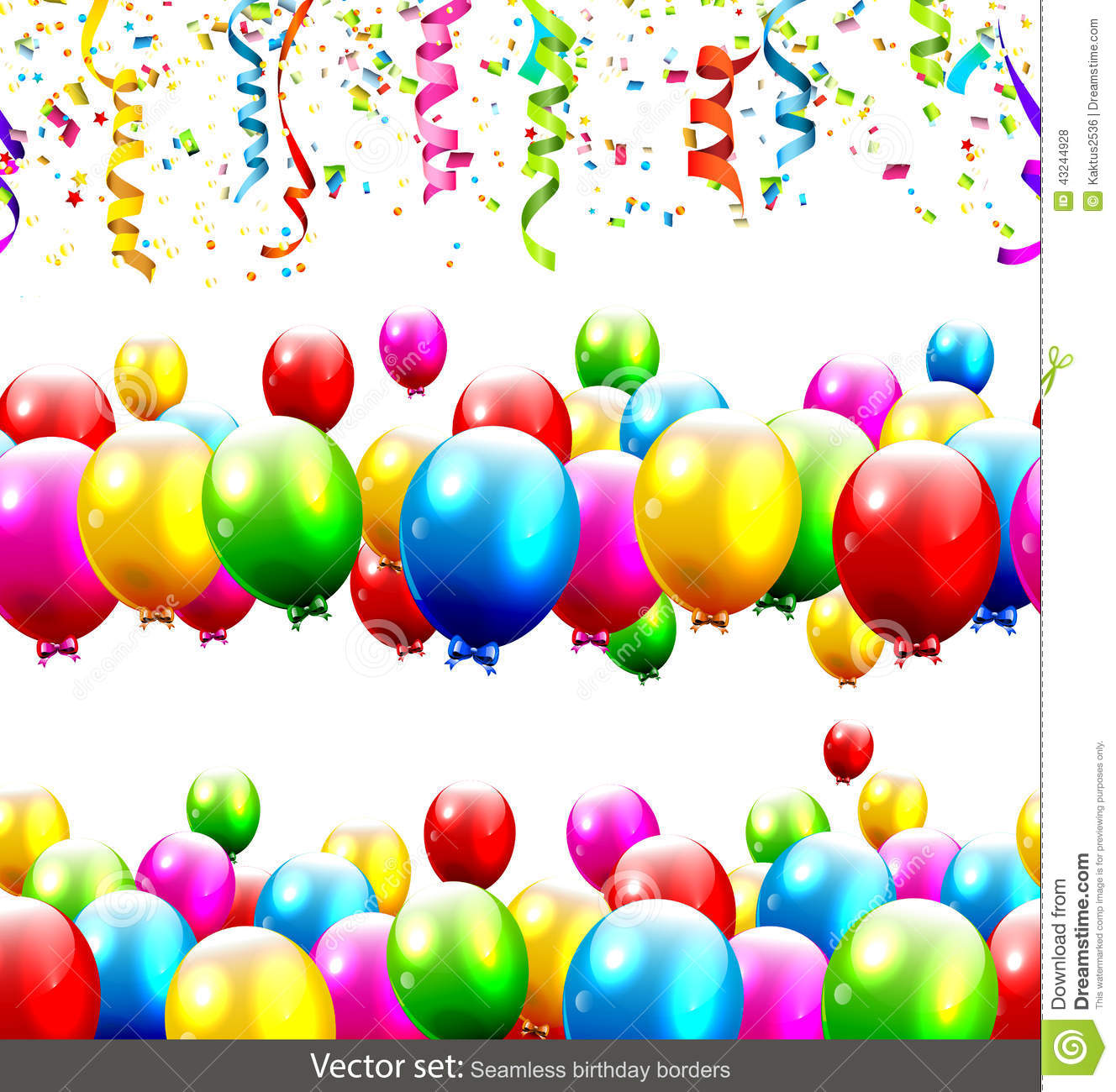 Vector Birthday Border