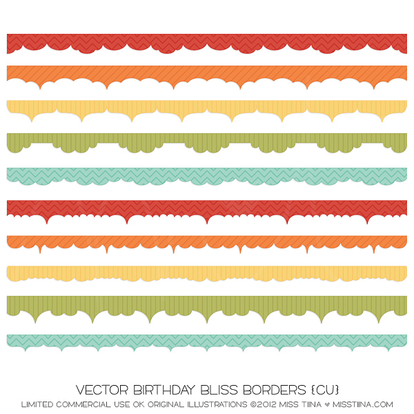 Vector Birthday Border