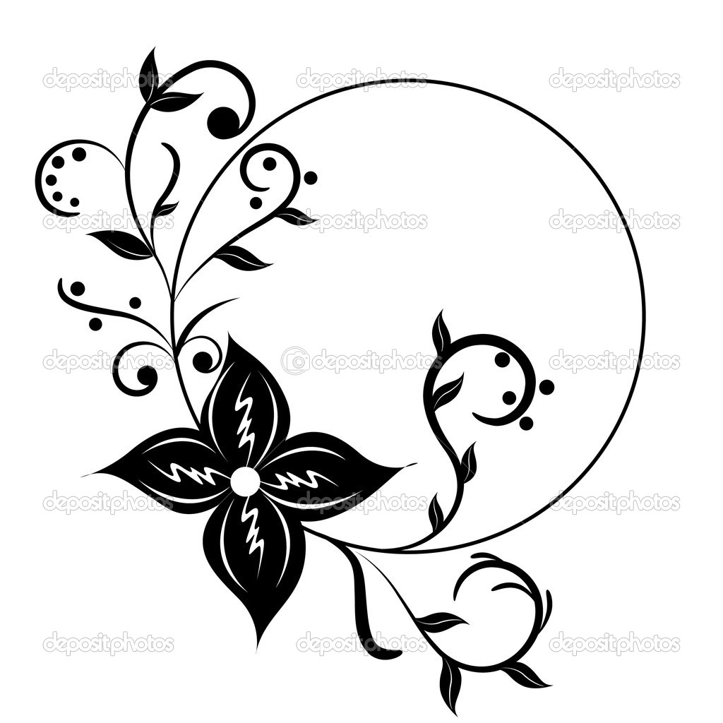 Vector Floral Frames Clip Art