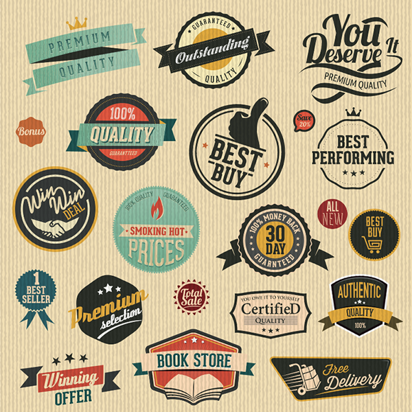 Vector Vintage Labels