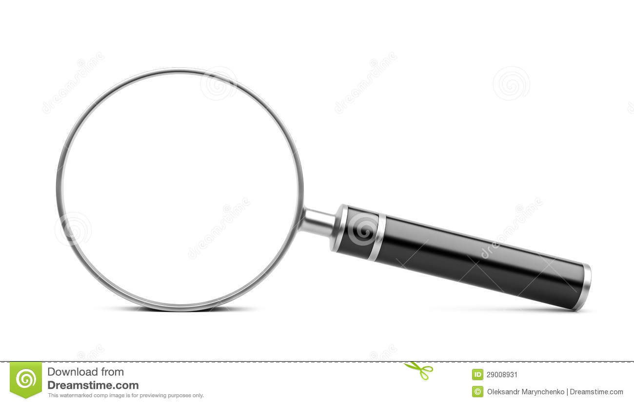 White Magnifying Glass