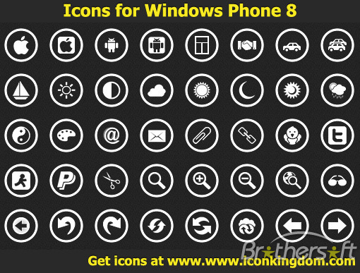 Windows Phone Application Bar Icons