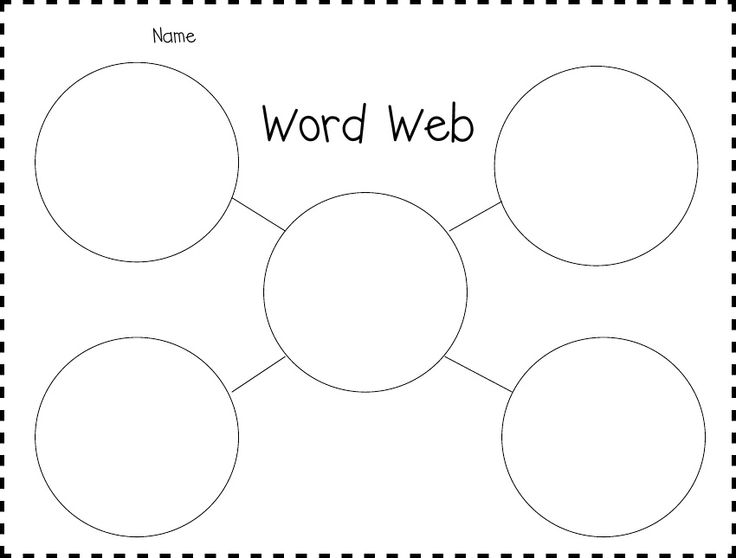 Word Web Graphic Organizer