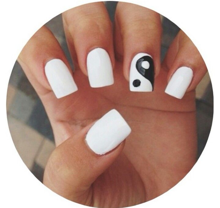 Ying Yang Acrylic Nails Ying Yang Acrylic Nails