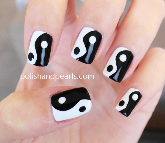 10 Ying Yang Nail Designs Images