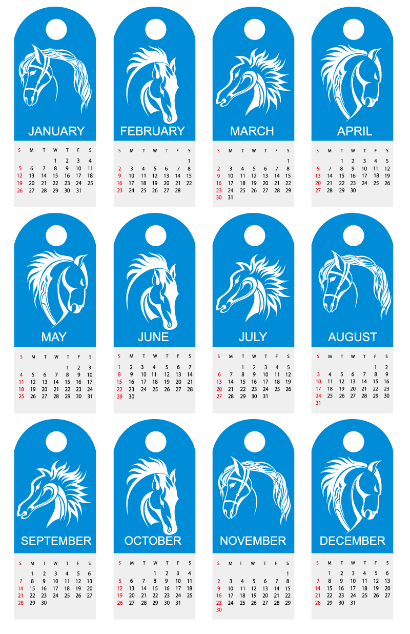 2014 Calendar Vector Free