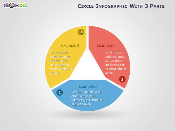 3 Part Circle Graphic