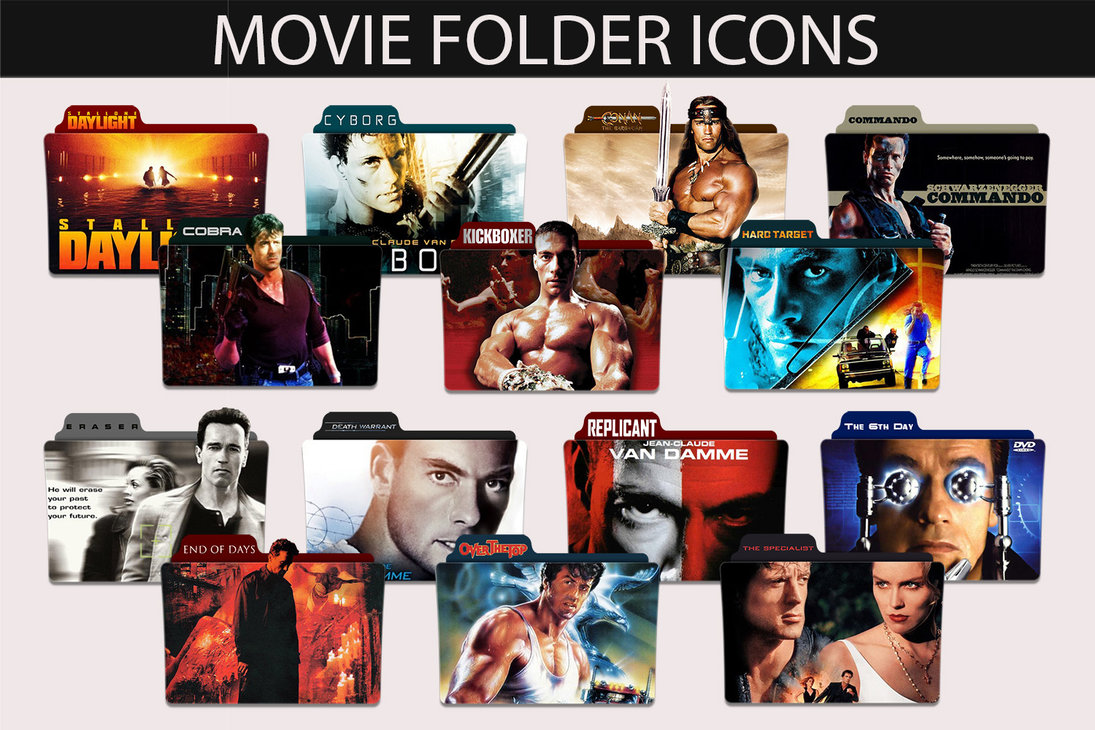 80s Movie Folder Icons