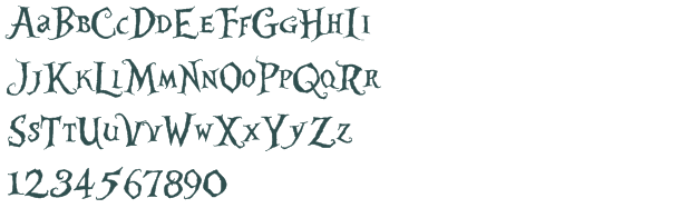 Alice in Wonderland Letter Fonts