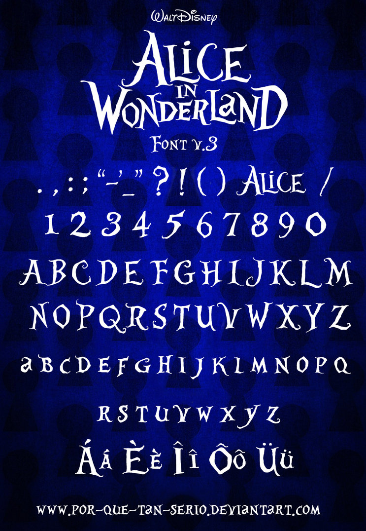 Alice Wonderland Font