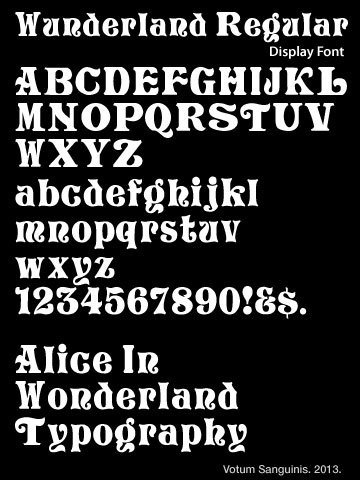 Alice Wonderland Font