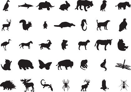 Animal Silhouettes Vector Free