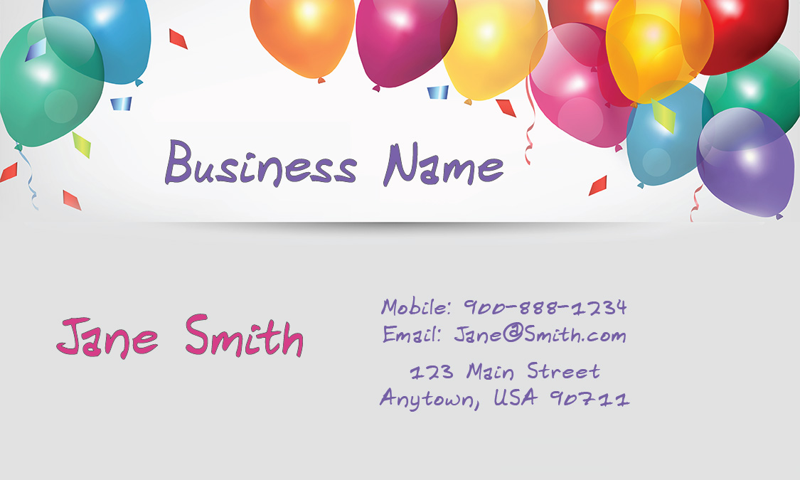 Babysitter Business Card Design