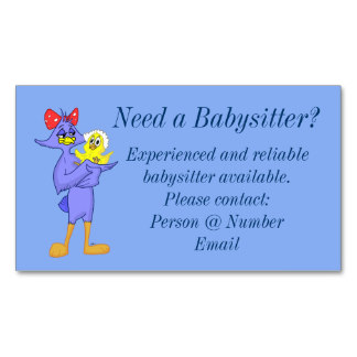 Babysitter Business Cards