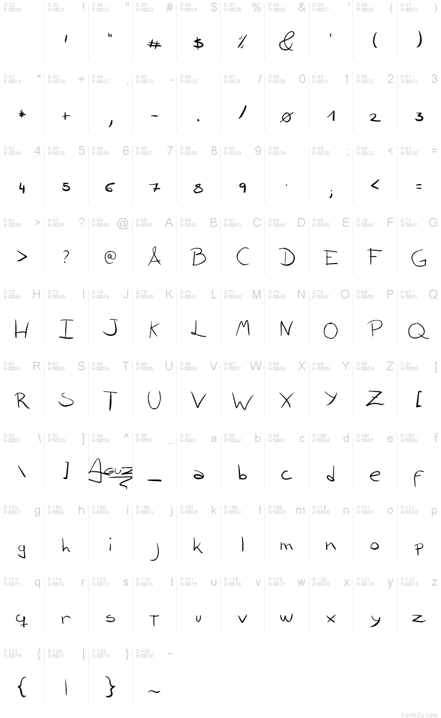 Bad Handwriting Font