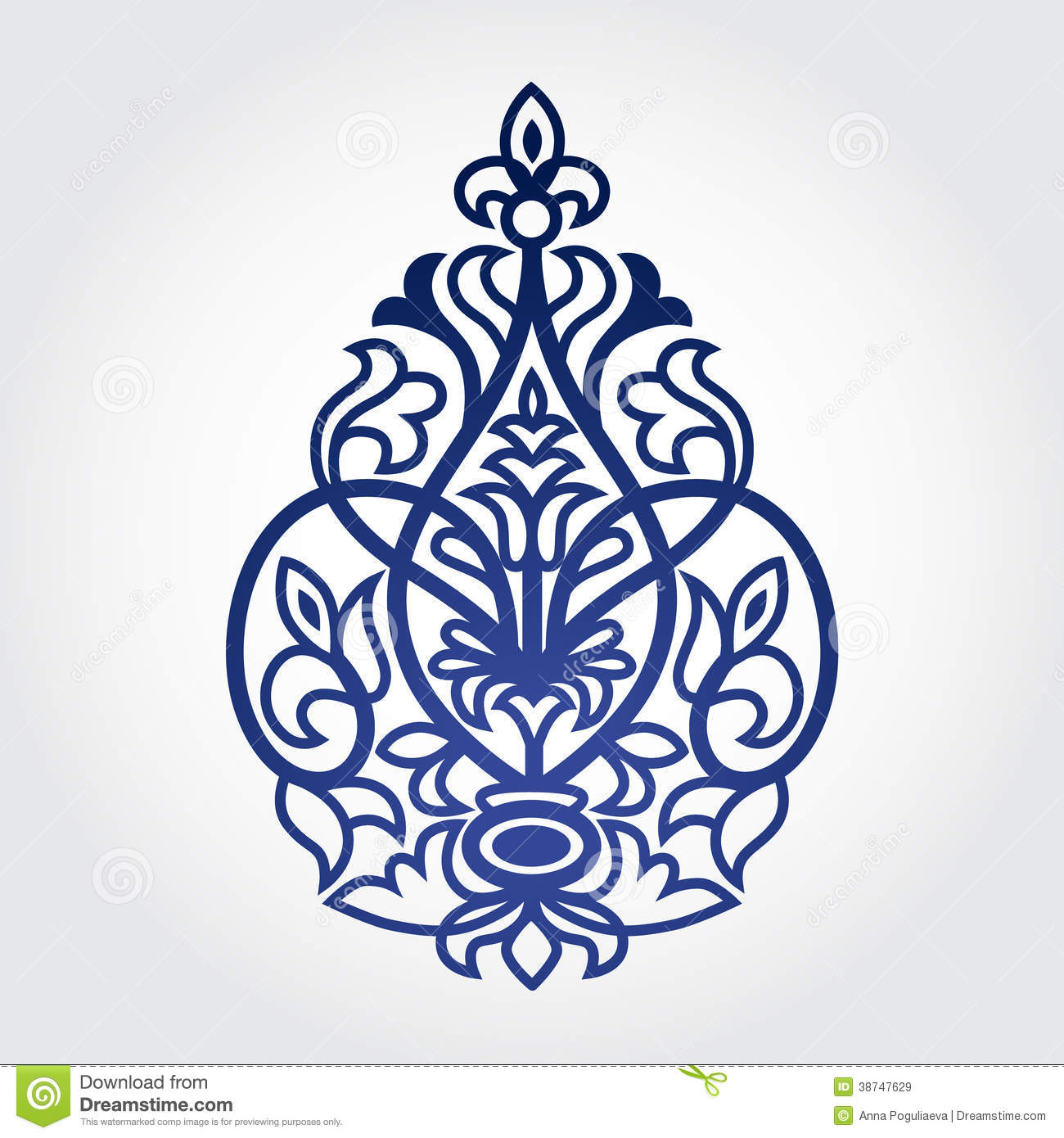 Baroque Style in Victorian Ornament Vector