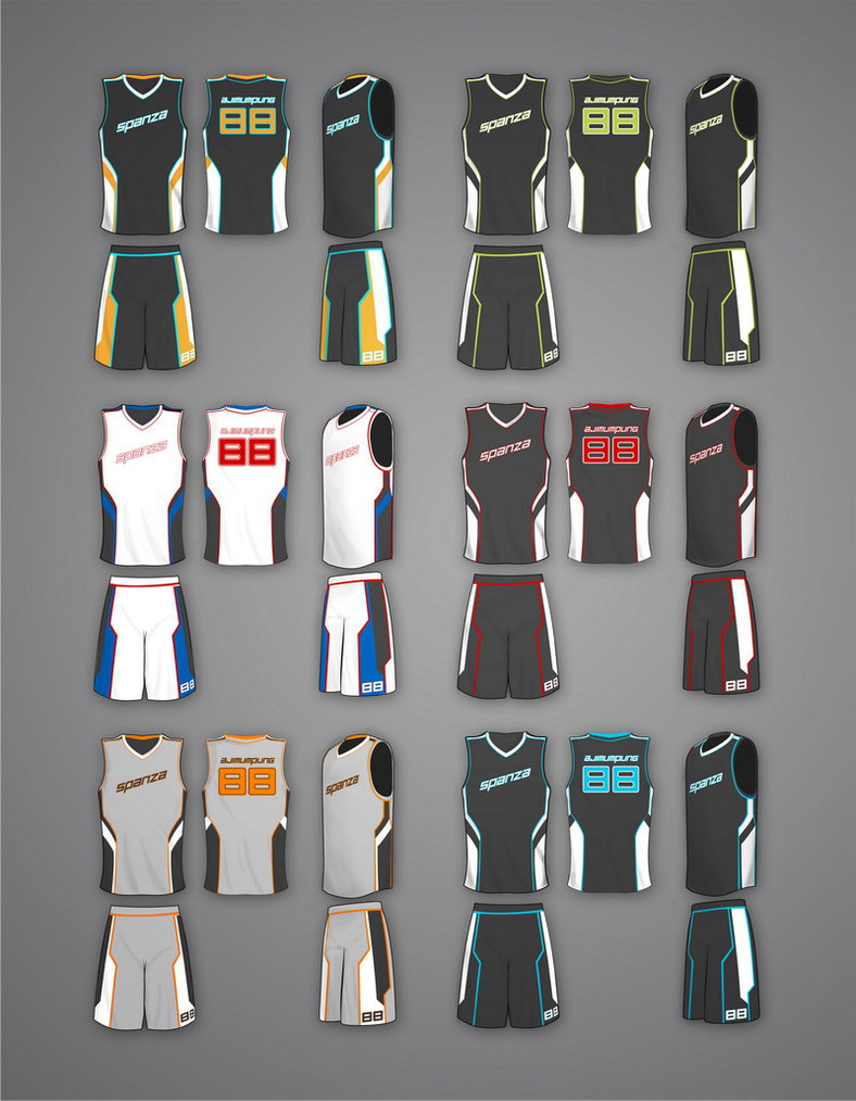 Basketball Jersey Design Template