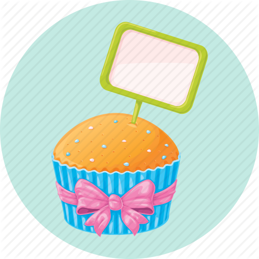 Birthday Cupcake Icon Birthday Cupcake Icon