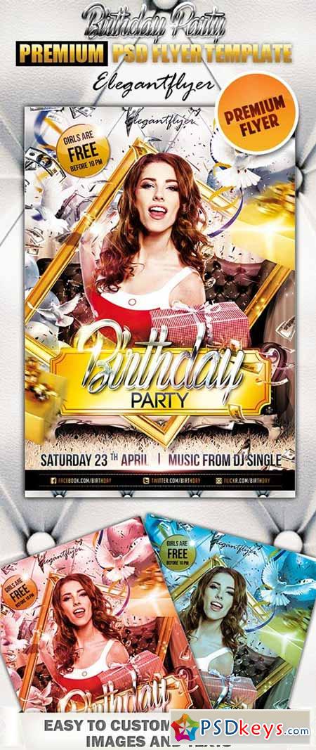 Birthday Party Flyer Templates Free