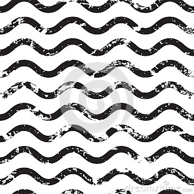 Black and White Wavy Lines Patterns