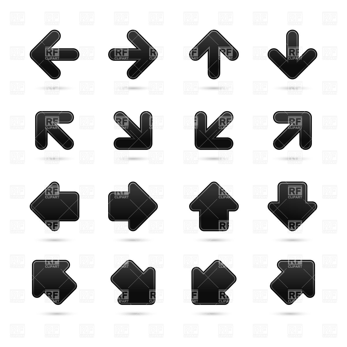 Black Arrow Clip Art Free