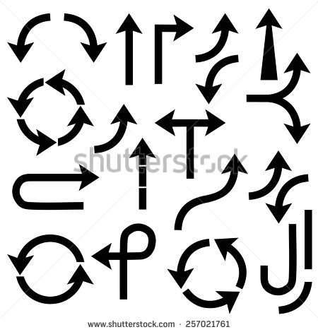 Black Arrow Clip Art Vector