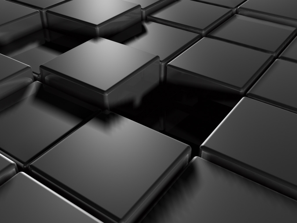 Black Desktop Wallpaper 3D Art