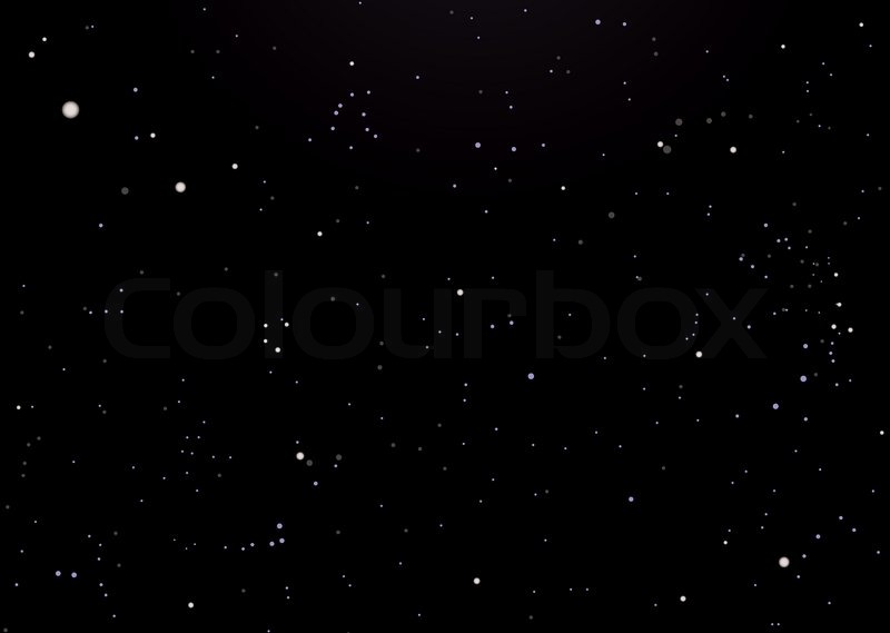 Black Night Sky with Stars