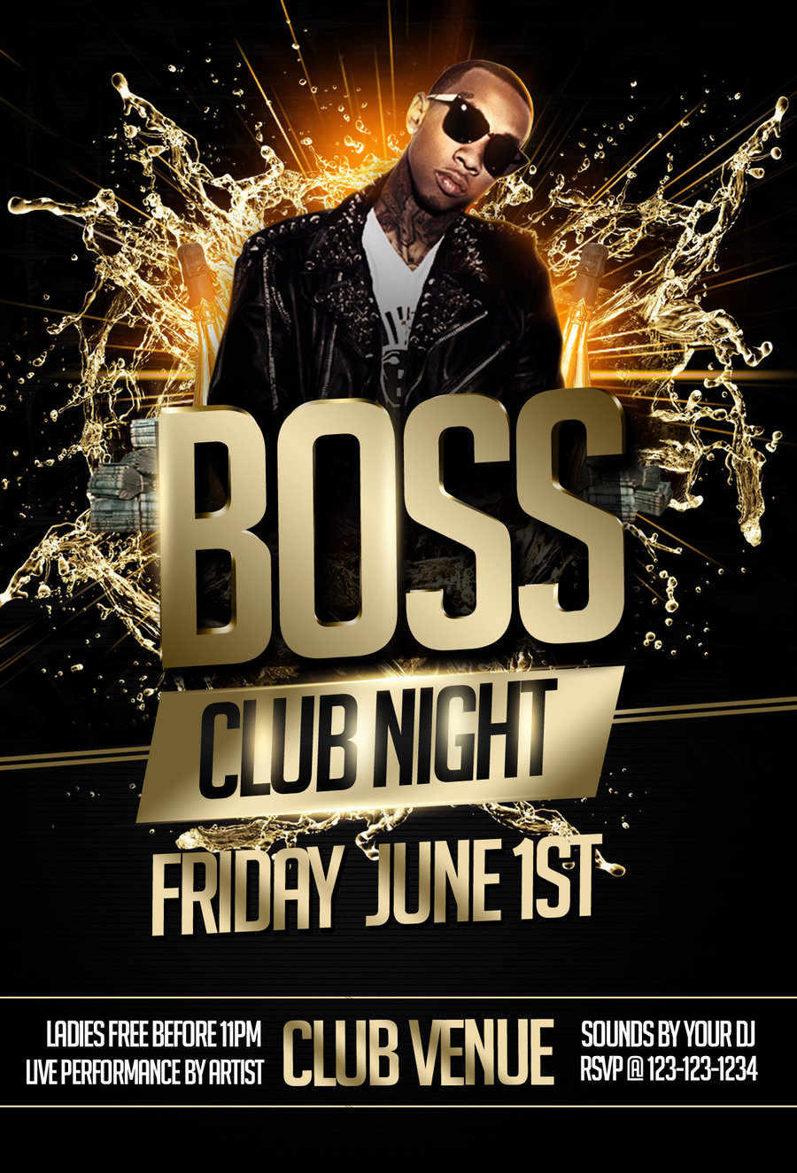 Black Party Flyer Template Free Black Party Flyer Template Free