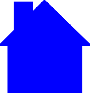 Blue House Clip Art