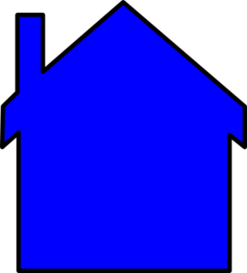 Blue House Clip Art