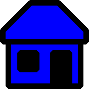 Blue House Clip Art